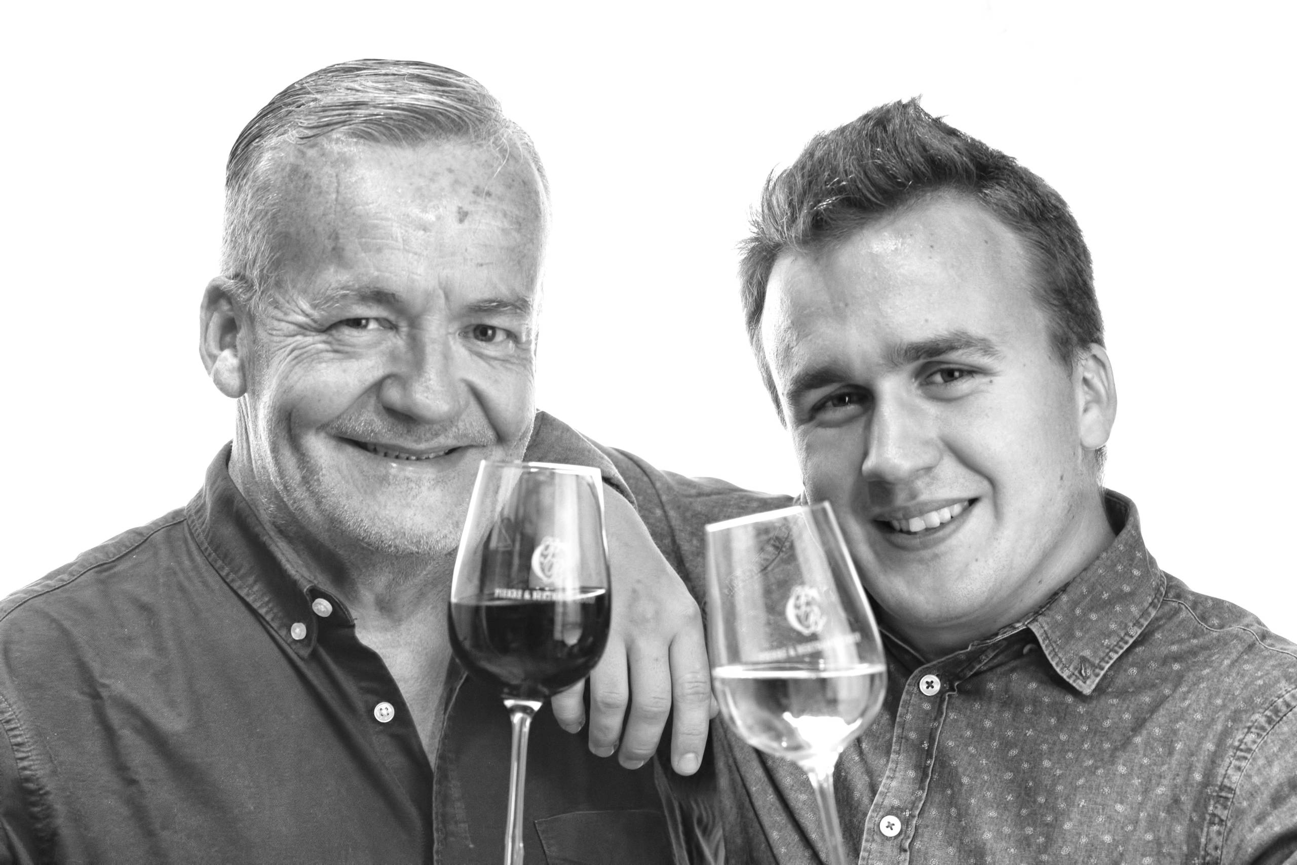 bertrand et vincent noir et blanc