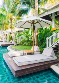 ciel en plein air maison de luxe piscine