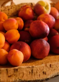 pêches et abricots